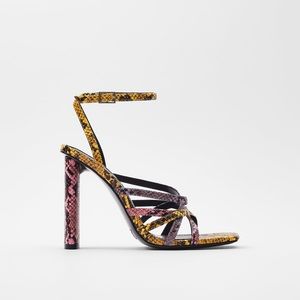 ZARA Sandals & Crossbody Chain Bag